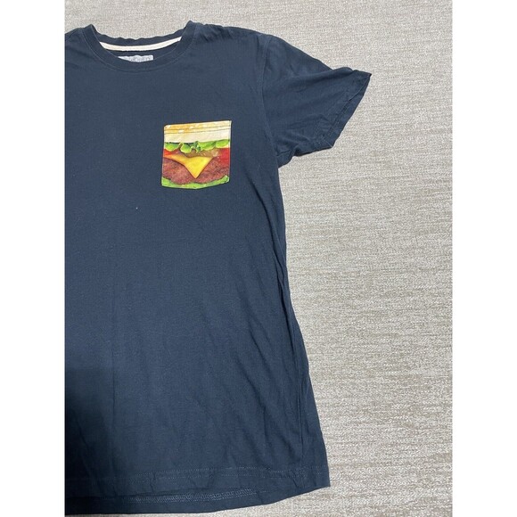 2013 Bio word T-Shirt Men’s Medium M Blue Burger Shirt - Picture 3 of 9
